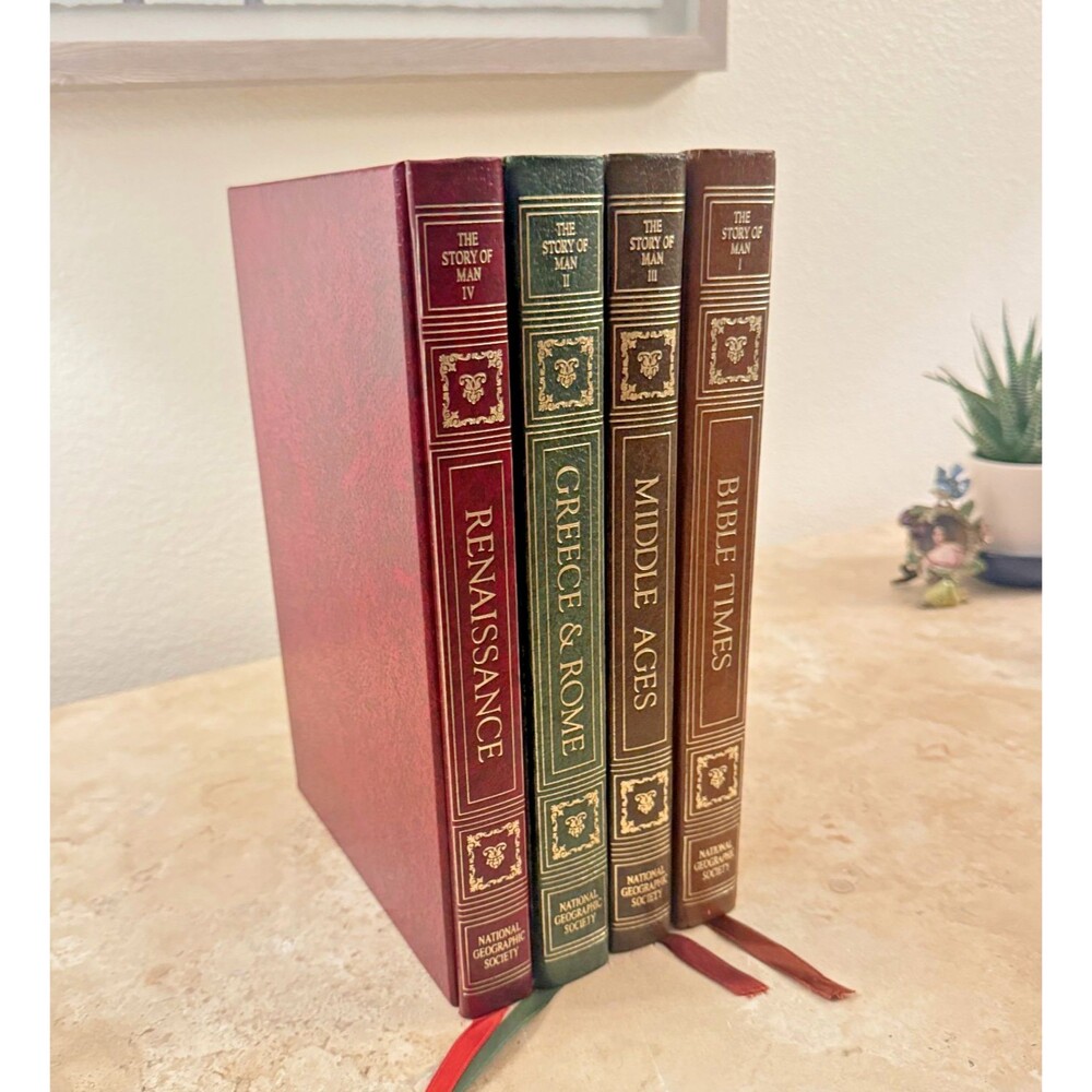 Beautiful 4-volume set from the National Geographic Society’s Story of Man Libra